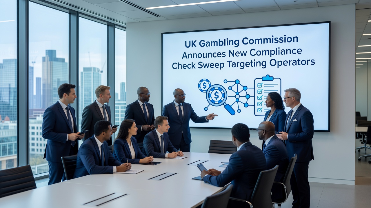 Payment providers and tech representatives reviewing compliance procedures for gambling regulations
