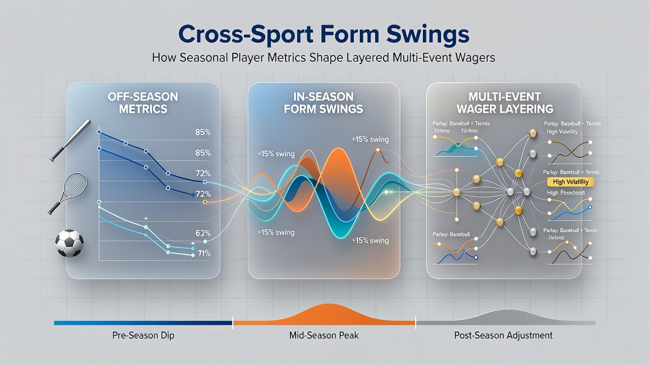 Data analysts reviewing cross-sport performance graphs on multiple screens in a modern betting operations center