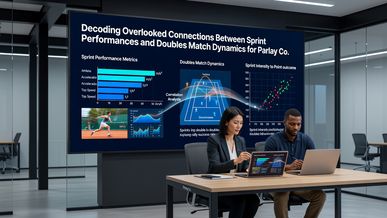 Visual breakdown of data correlations used in parlay construction between sprints and doubles tennis