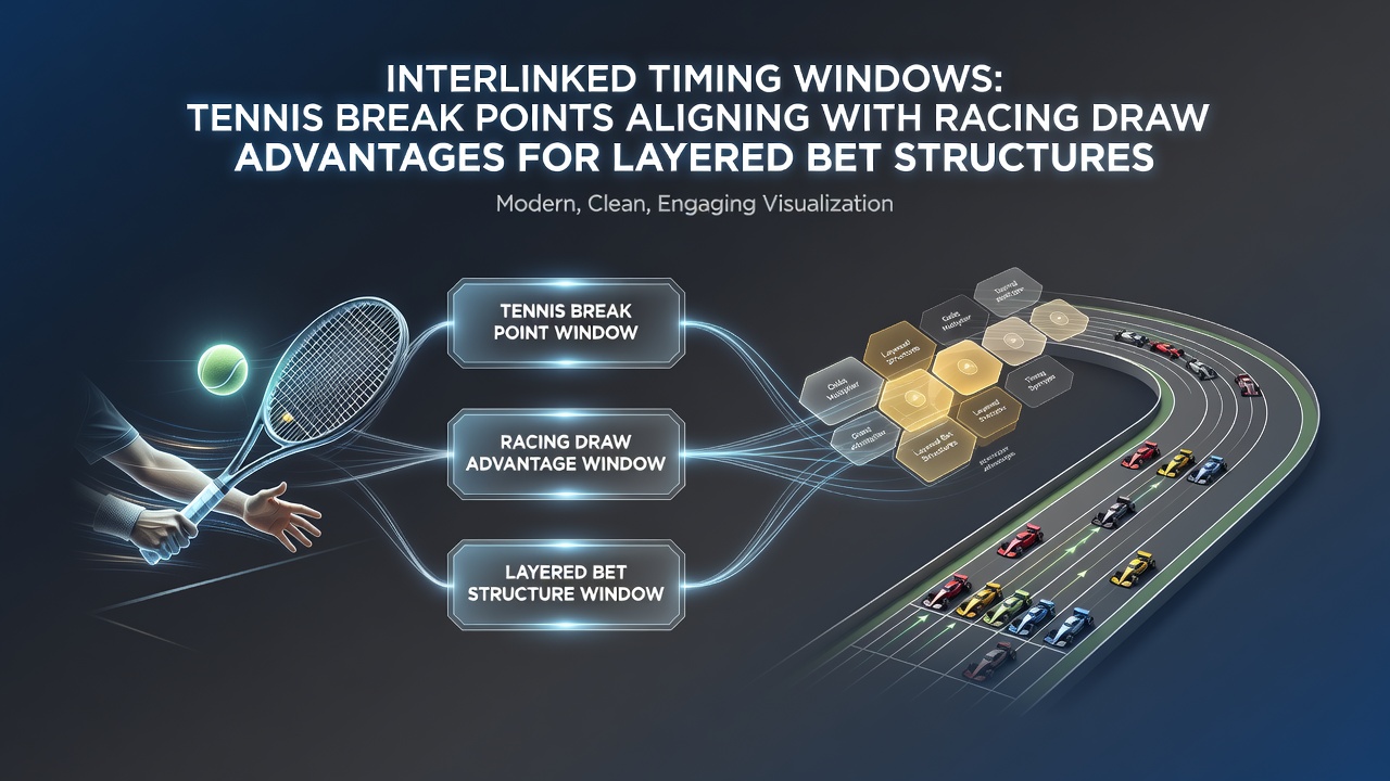 Diagram showing overlapping timing windows between tennis breakpoints and horse racing draw positions