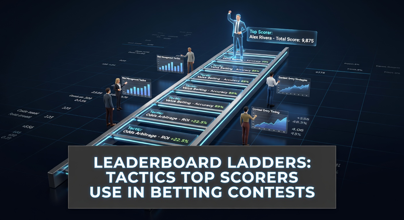 Graph showing climbers surging up a betting contest leaderboard amid rising stakes and tight competition