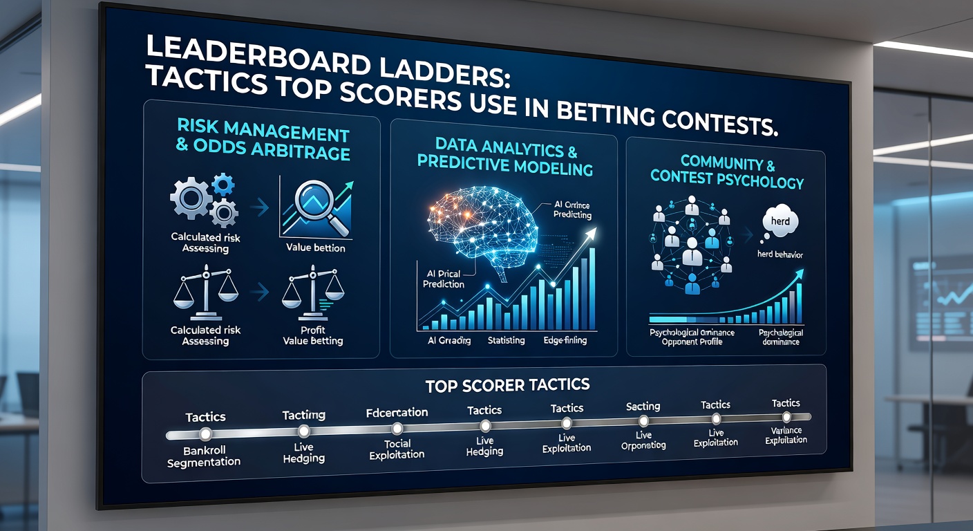 Contest participants analyzing data on screens, plotting diversified bets across sports markets