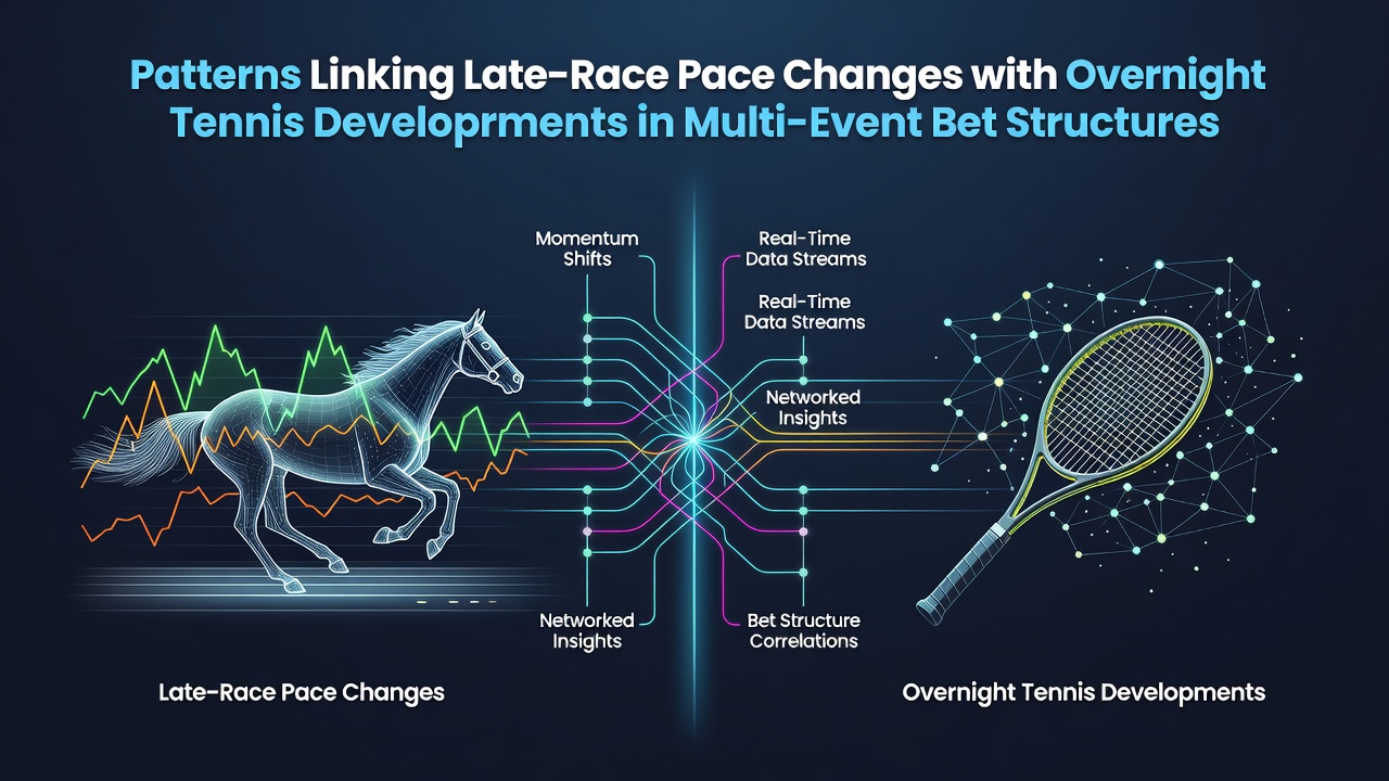 Visual representation of race pace data overlaid with tennis match timelines in betting structures