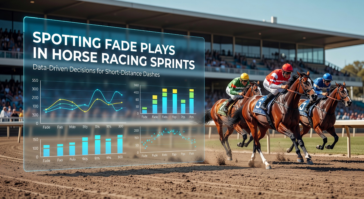 A sprinter horse surging ahead in a short-distance race, illustrating early pace that often fades late