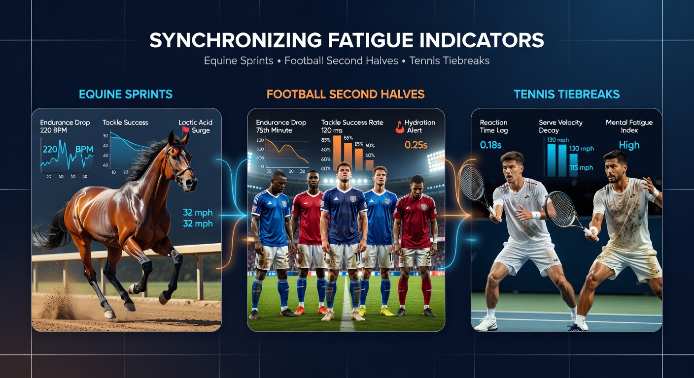 Data visualization showing fatigue synchronization between sports for accumulator timing